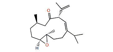 (4S,5S)-Epoxy-11-keto-(1S,10S)-cubata-8(Z),18(2)-diene